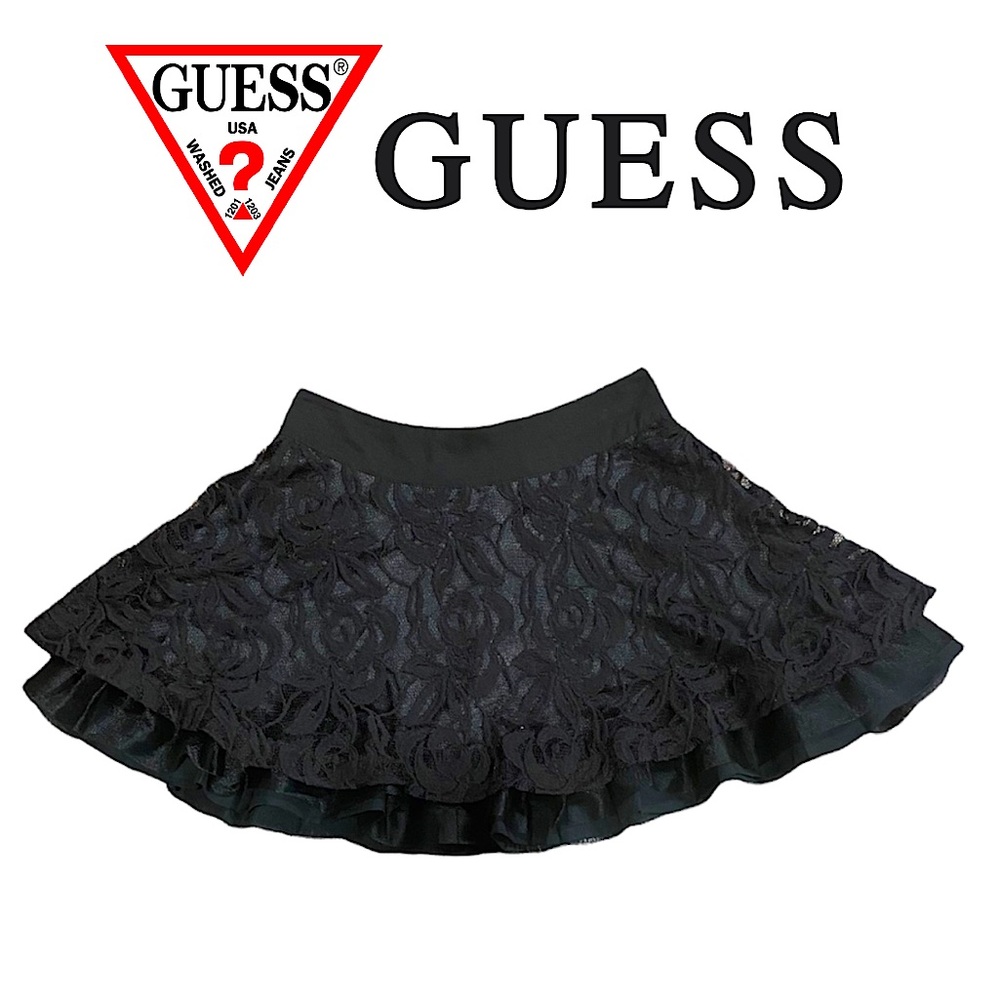 Guess Tulle & Lace Mini Skirt